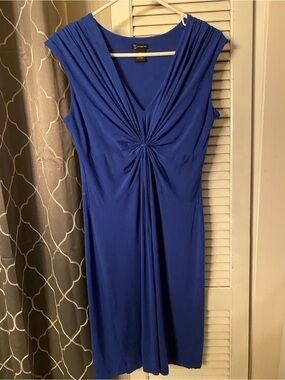 New Direction Royal Blue Twist-Front Women’s Dress Sz 10